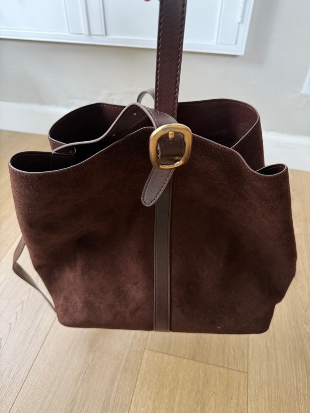 Old navy chocolate suede bag